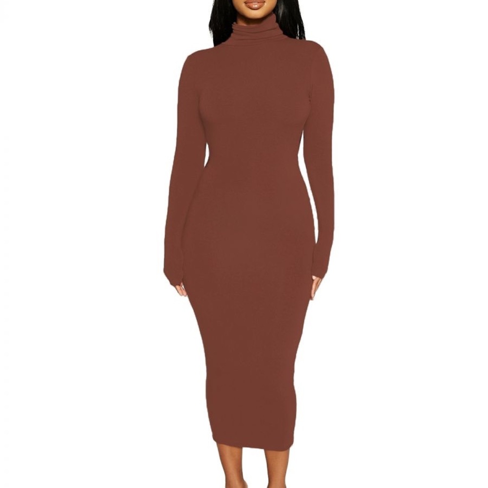 Naked wardrobe Backless Key whole dress